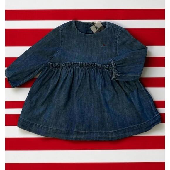 Tommy Hilfiger Other - TOMMY HILFIGER BABY GIRL'S DENIM JEANS DRESS SIZE 24  M